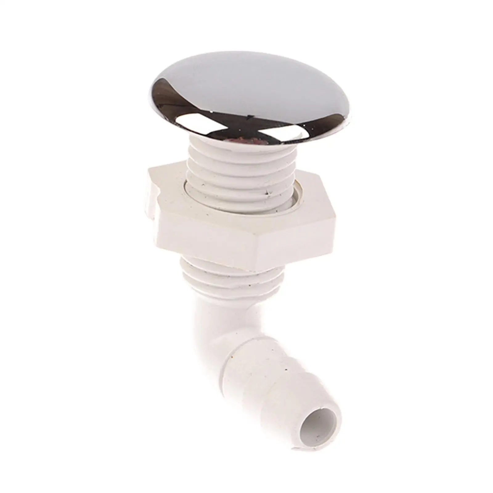 Bathtub Nozzle ABS Air Jet Fitting Compact Spa Bath Tub Part Flexible White Easy Install for Home