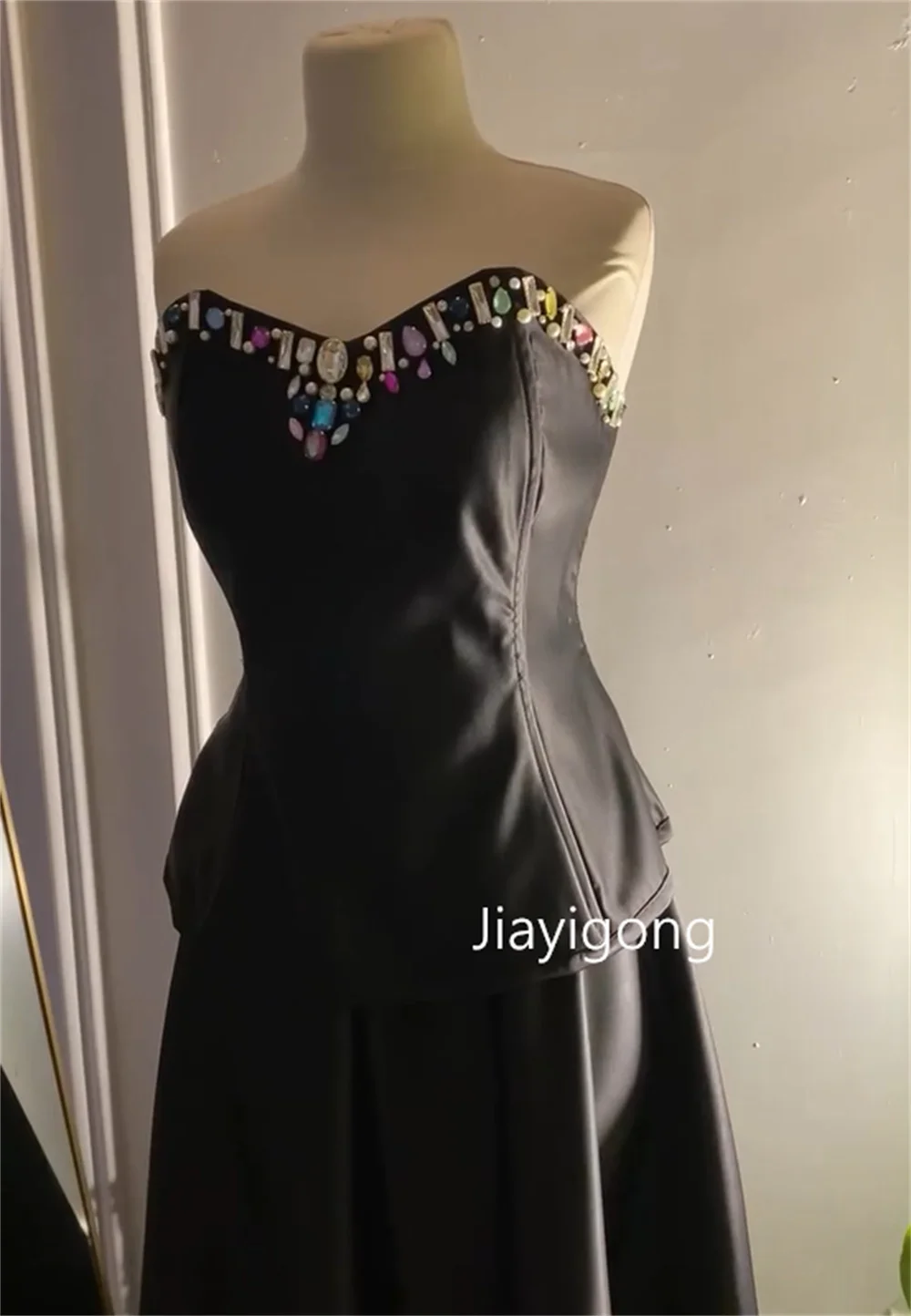 Customized Formal Charmeuse Sequined Pleat A-line Sweetheart Long Dresses Bespoke Occasion Celebrity Fashion Pastrol