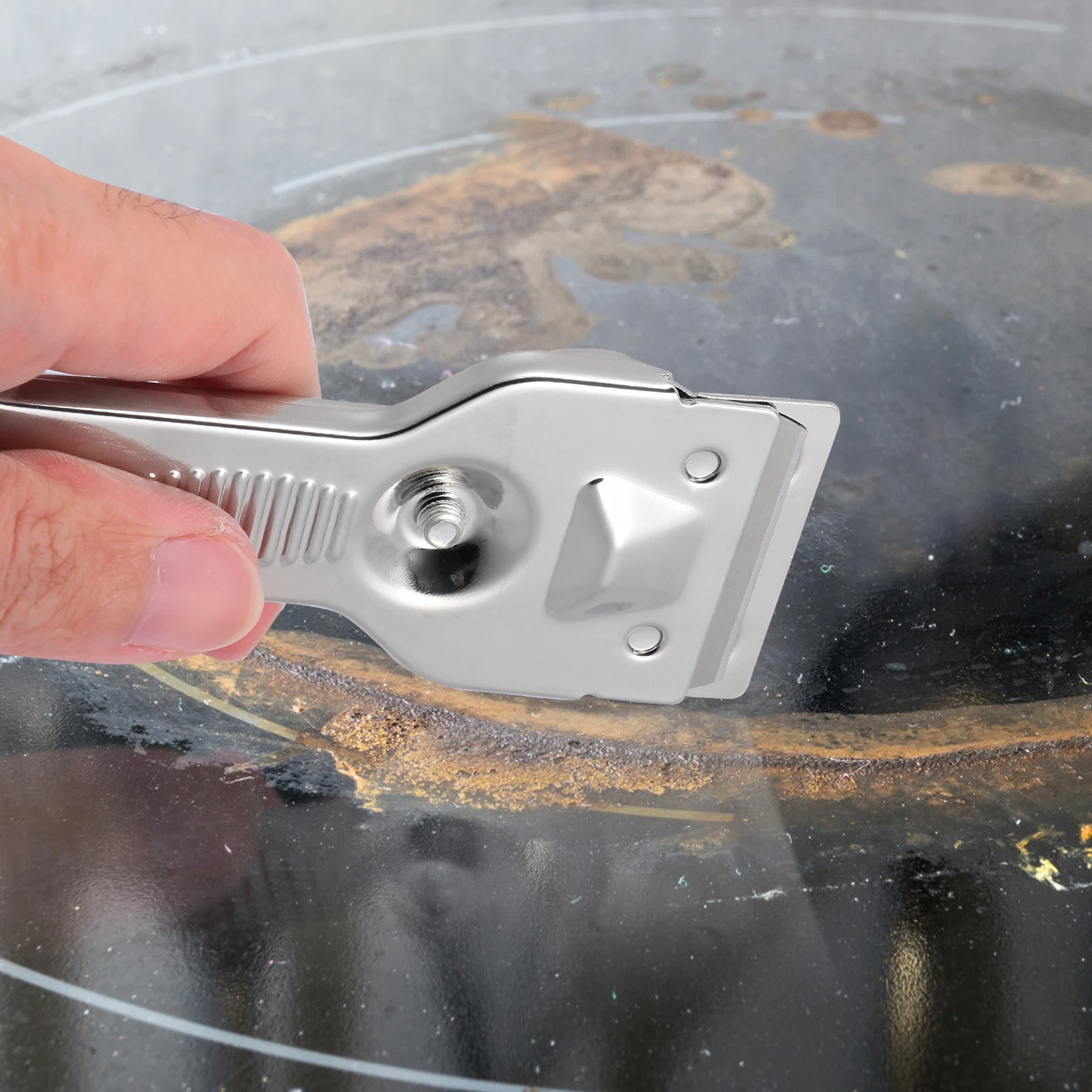 

2Pcs Seam Cleaning Shovel Stainless Steel Hob Scraper Wall Sticker Glass Paint Tools Efficient Tile Joint Cleaner