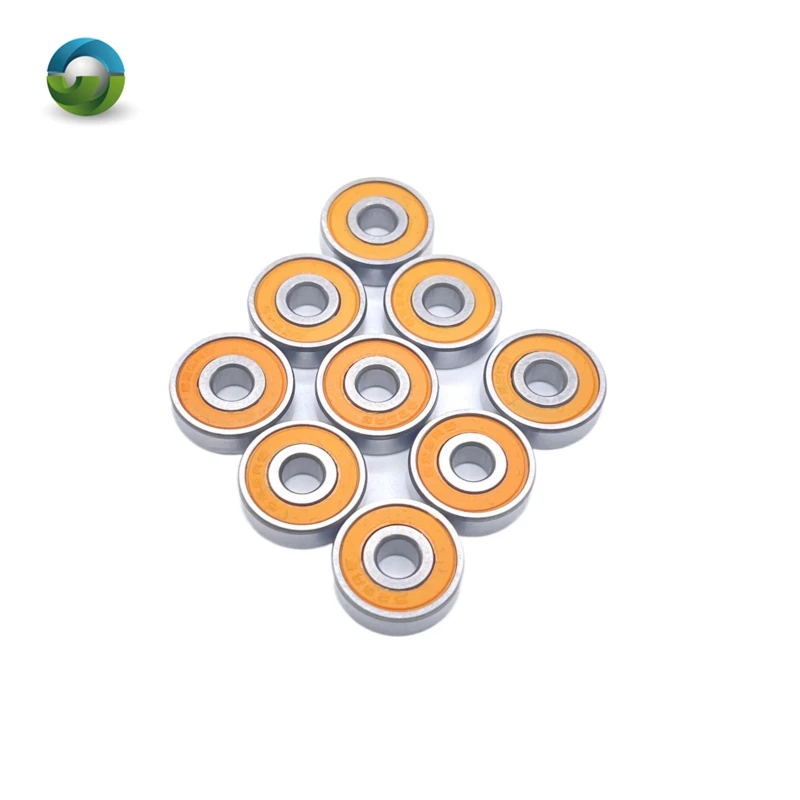 

695-2RS Bearing ABEC-7 10PCS 5x13x4 mm Miniature 695RS Ball Bearings 619/5RS Z2V1 Orange Sealed bearing 695 2RS