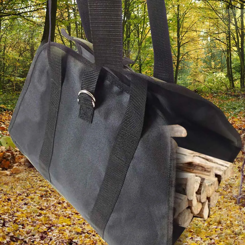 Compact Wood Storage Solution Log Transport Firewood Carrier Compact Foldable Design Easy To Clean Heavy-Duty Material