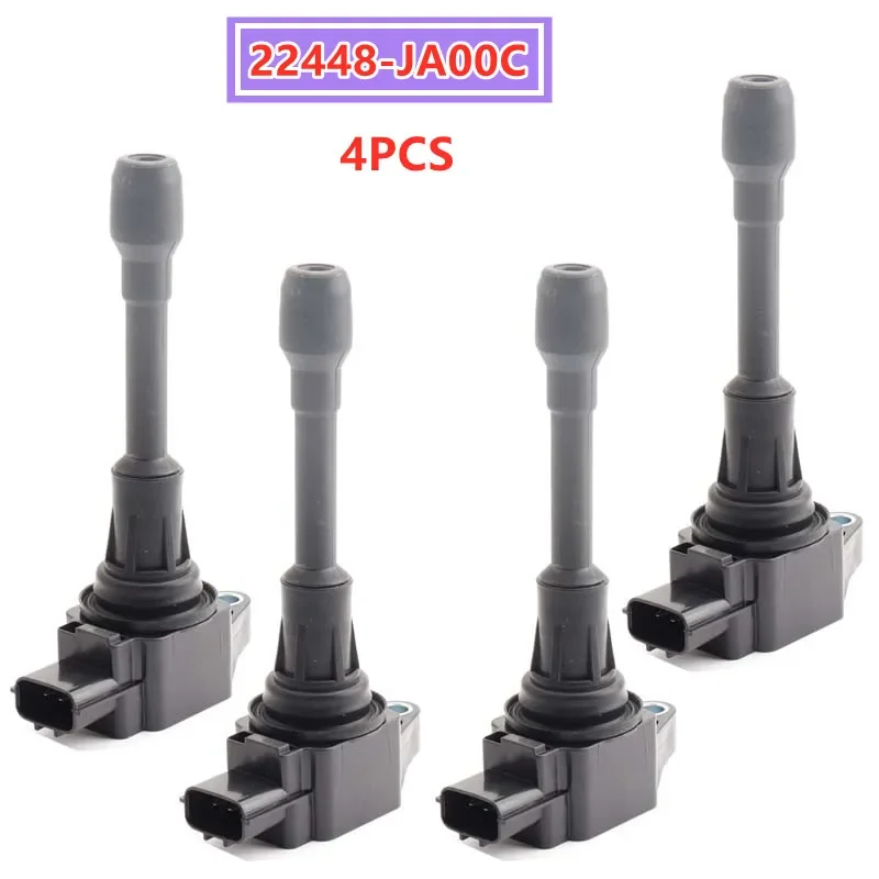 

1/2/3/4PCS 22448-JA00C Ignition Coil For Nissan TIIDA Cube Altima Rogue Sentra Versa Micra X-Trail Qashqai Infiniti M56 FX50