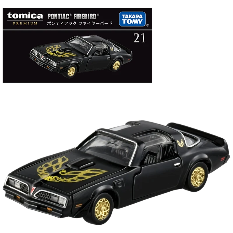 Takara Tomy Tomica 프리미엄 21 폰티악 파이어버드 1/62 자동차 합금 자동차, 다이캐스트 금속 모델, 남아용 크리스마스 선물 장난감