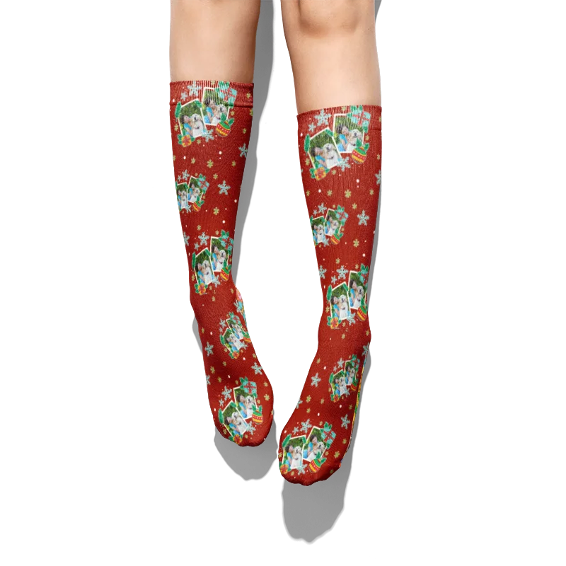 Chaussettes de Noël Personnalisées pour Homme et Femme, Bas, Cravates, Coton, Multi-Style, Intéressant, Design DIY, Mode, Cadeaux Personnels