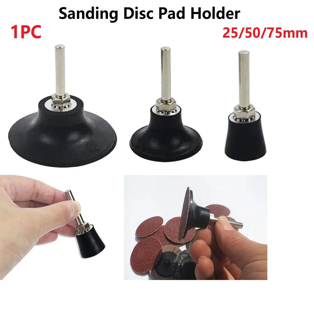 Sanding Disc Holder 25/50/75MM 45MM Black Holder Abrasive Tool 1/4inch Shank 20000 RPM Polish Quick Replacement