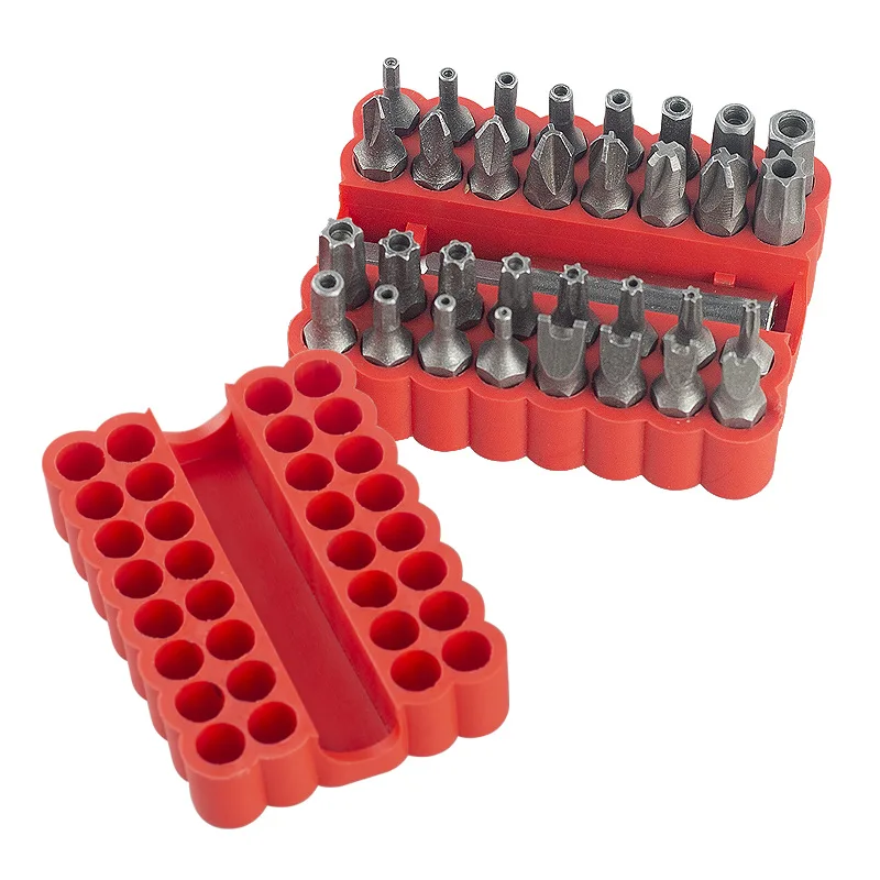 33 Piece Screwdriver Bit Set, Security Screwdriver Tool Kit with Hex and Torx Special Batch Charging Drill Shaped
