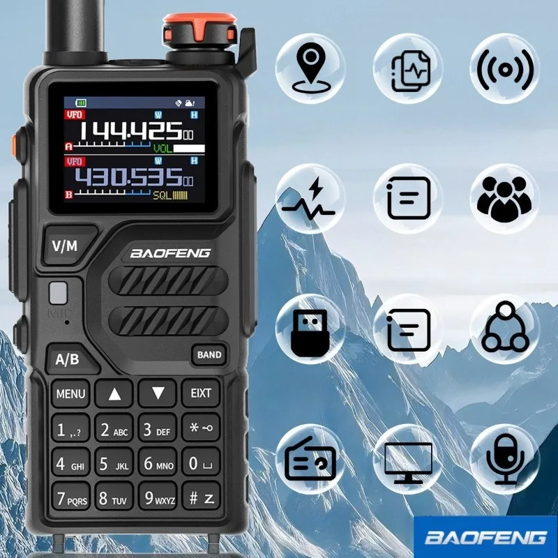 Baofeng UV-K5 pro Walkie-talkie GPS Positioning TYPE-C Charging Civilian Camping Self-driving Tour baofeng Radio Comunicador