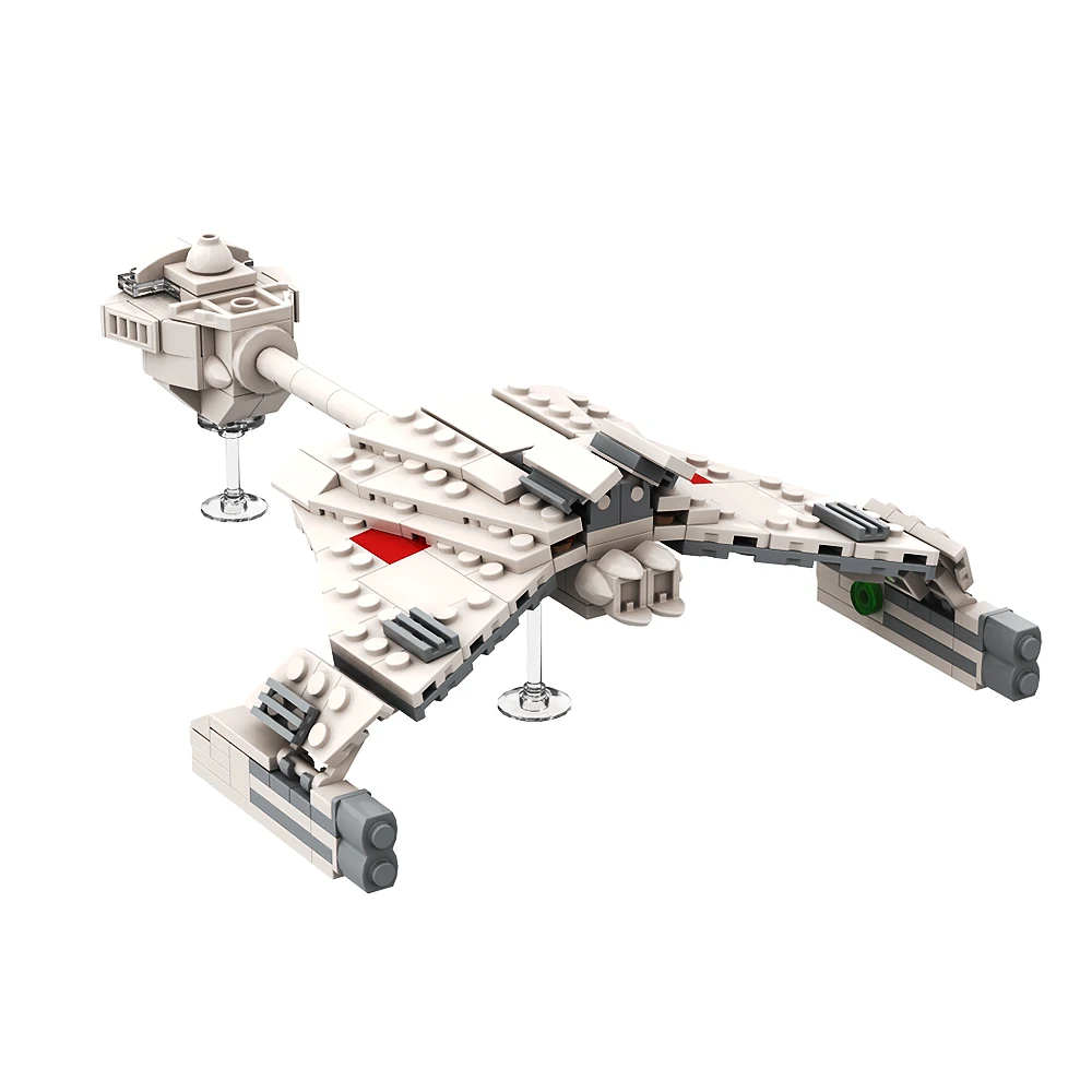 Gobricks Space Stared Spacecraft Klingons D7 Battles Cruisered Building Block set Treked Akira Class Bird of Prey Brick Toy Gift