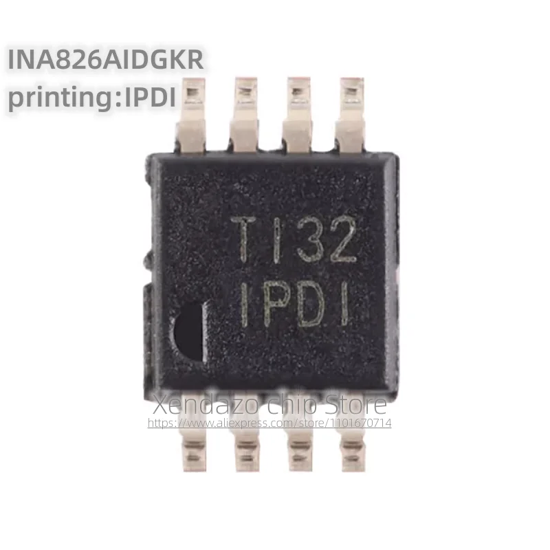 5pcs/lot INA826AIDGKR printing IPDI 1PD1 VSSOP-8 package Original genuine Precision instrument amplifier chip