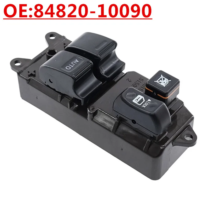 RHD Master Power Window Switch 84820‑10090/10100/10050 For Toyota Hilux Hiace 1996‑2008 Yaris 1999‑2005 Land Cruiser 90 96‑2002