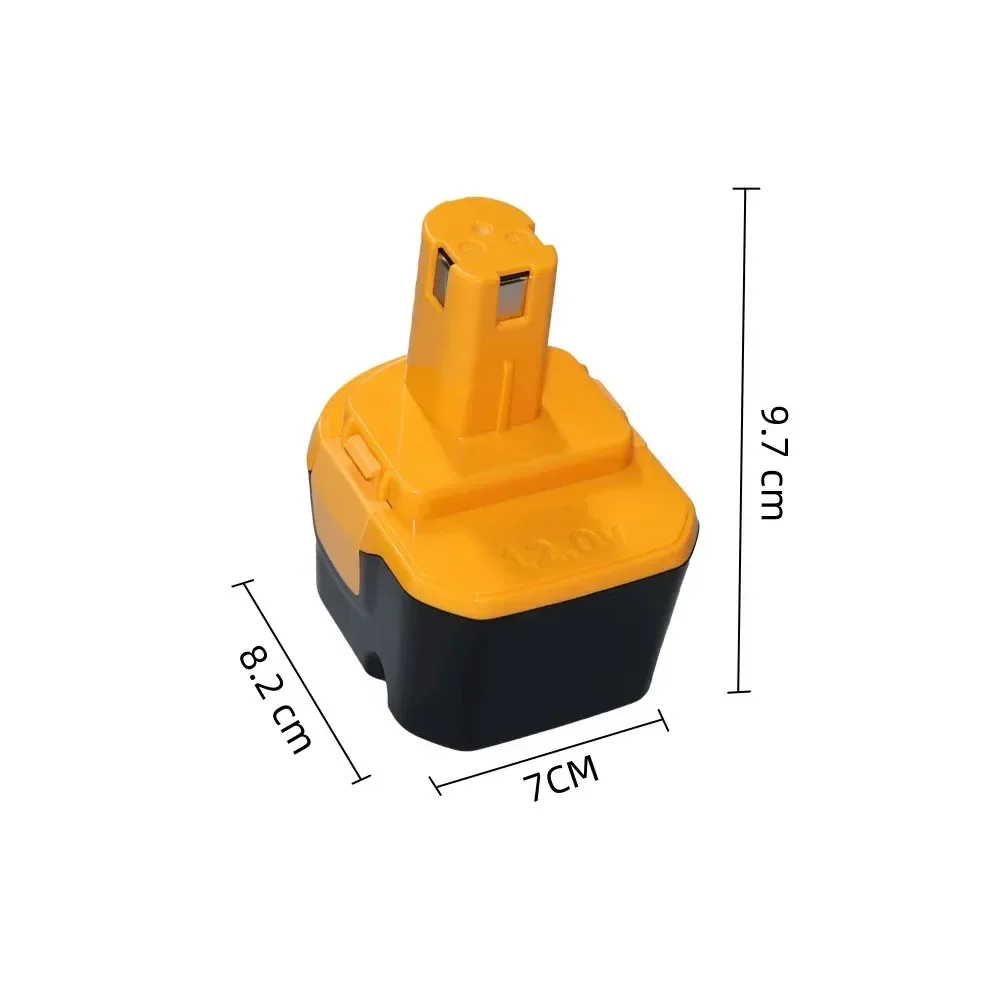 12V Replacement Power Tool For RYOBI Ni-MH4.8/6.8/9.8Ah Battery 1400652 B-8286 1400143 HP1201MK2 4400005 BPT1025 RY-1204 CTH1201