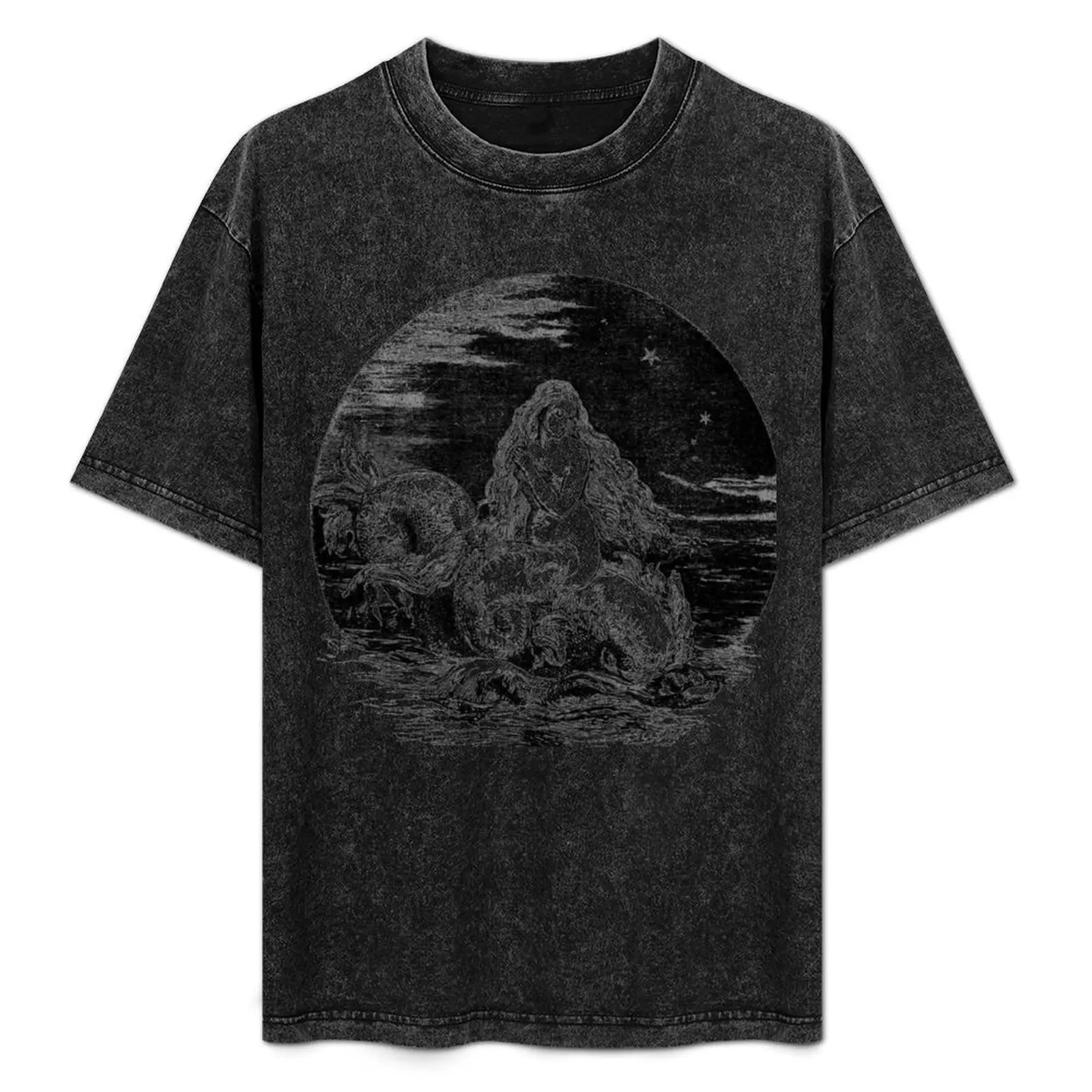 

Vintage illustration - Mermaid T-Shirt Independence Day Short Sleeve T-Shirt