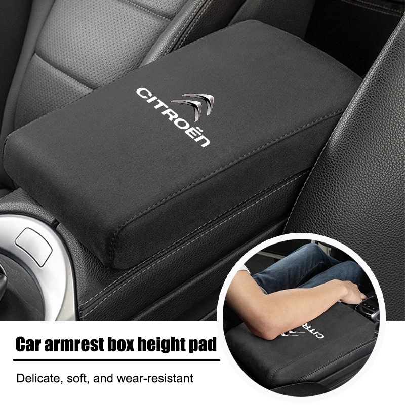 Car Armrest Mat Memory Foam Arm Rest Cushion Accessories For Citroen Celysee C6 C3 C5 C1 C2 C4 Aircross Picasso Cactus Berlingo