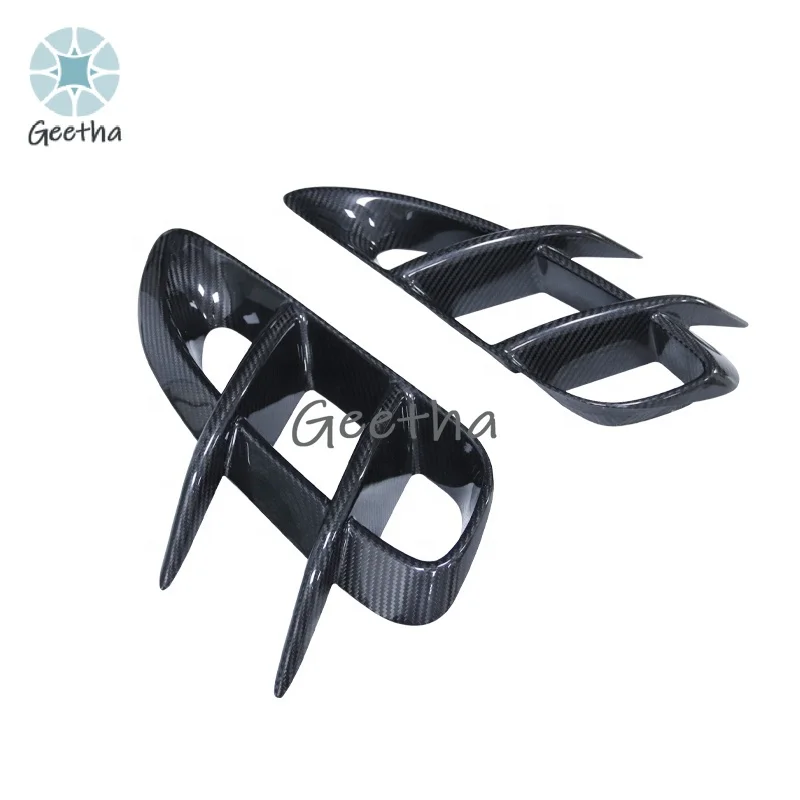 

MXGET оптовая продажа с фабрики, решетки бокового бампера из углеродного волокна, воздухозаборник, боковое отверстие для Porsche 718 Cayman Boxster 2016-2020