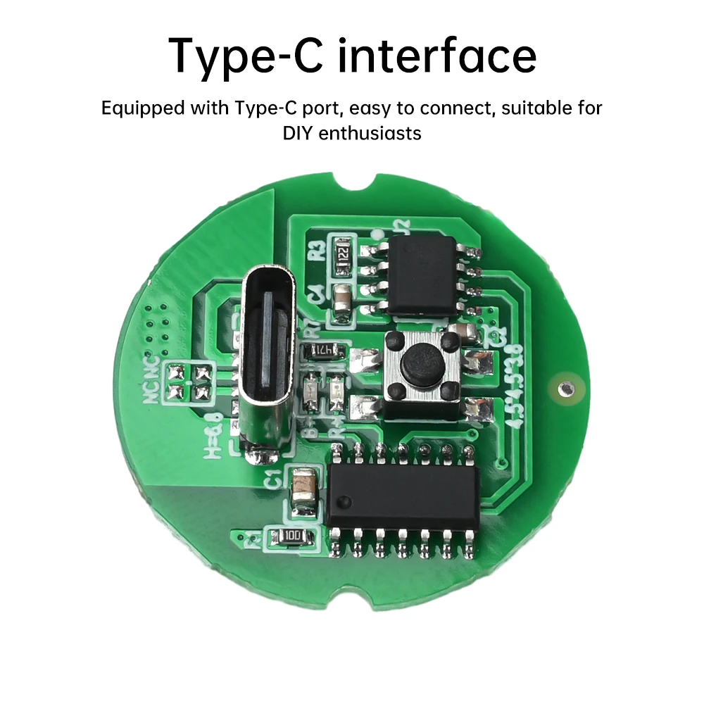 Type C 5-20W DC Small Motor Circuit Board Small Electric Drill DIY Accessories Module DC 3-6V Motor Driver Board
