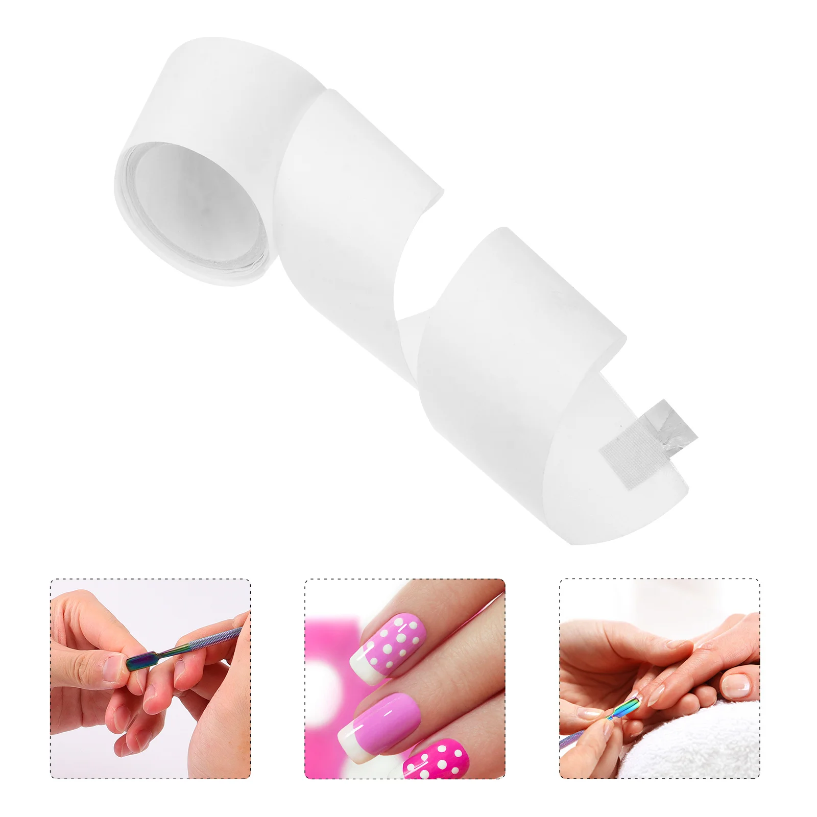 Nail Wrap Reinforce Tools 3x3x0.1cm Silk Material Adhesive Strip for Natural Nail Art Enhancement Professional Grade