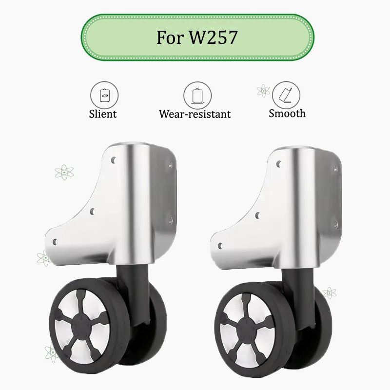 

For W257 Quiet Luggage Wheels Replacement 360° Rotation TPU Heavy Duty Suitcase Repair Accessories Universal Fit