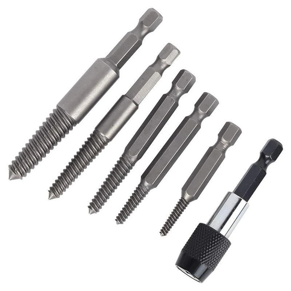 เสียหายสกรูหัก Remover Extractor สว่าน Bits 5/6Pcs ทนทาน Easy Out Remover Center เจาะเสียสลักเกลียวอุปกรณ์กำจัด