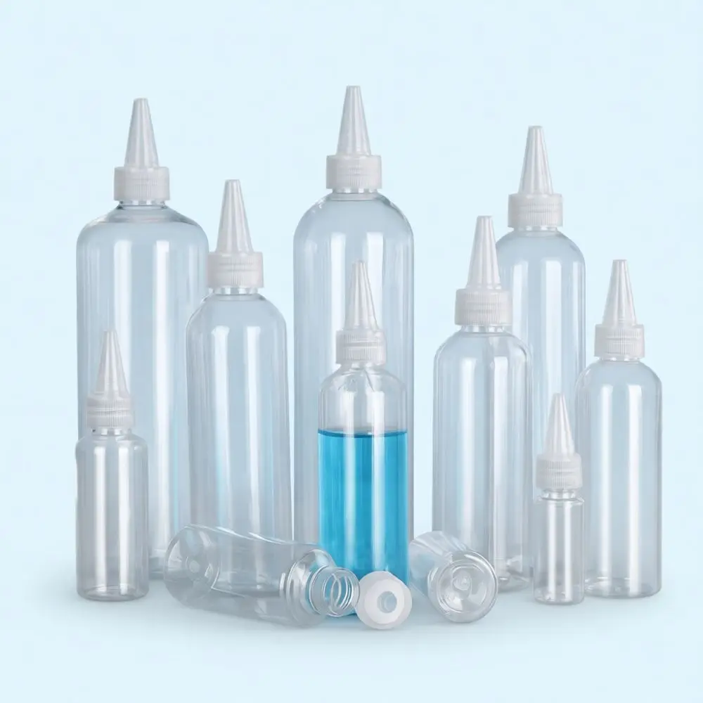 Clear PET Squeeze Bottle Fine Tip Dispenser For Craft Glue Paint Eliquid Home Brewing Accessory Storage Supply