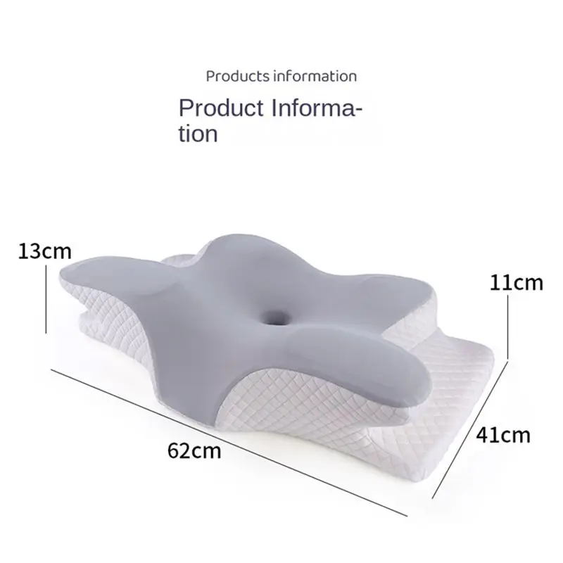 Memory Foam Cervical Pillow Ergonomic Orthopedic Neck Pain Pillow Slow Rebound Memory Cotton Butterfly Pillows For Sleeping