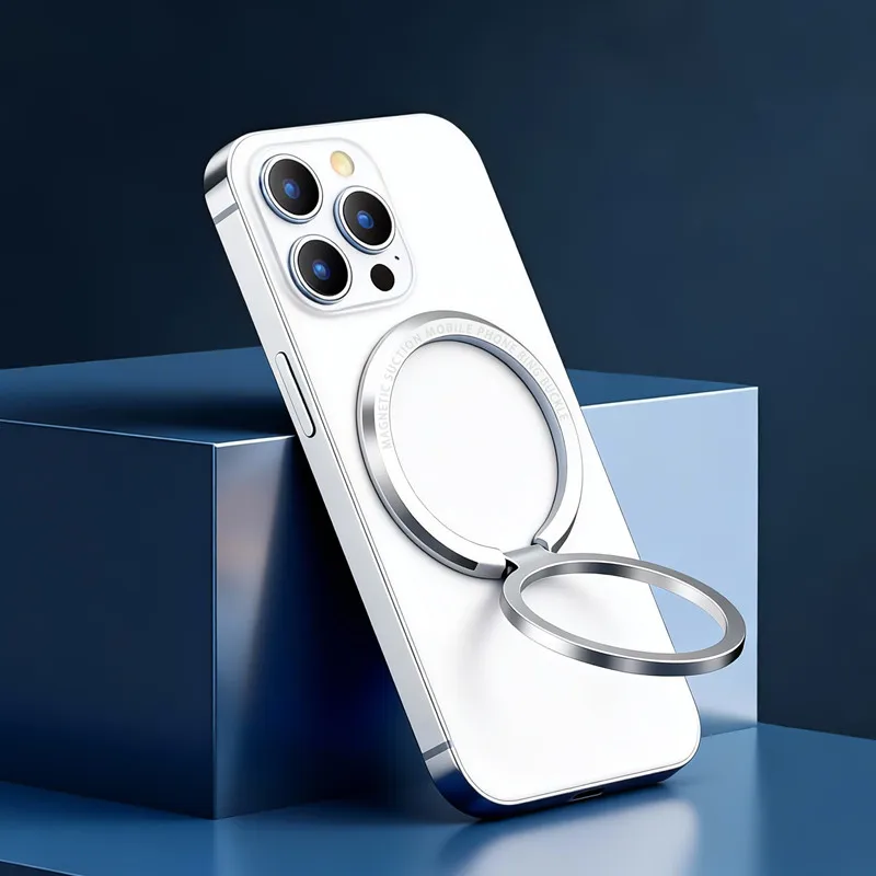 

Magnetic Metal Ring Holder Mobile Phone Grip Stand for Magsafe IPhone 17 Pro Samsung Support Foldable Mac Safe Finger Bracket