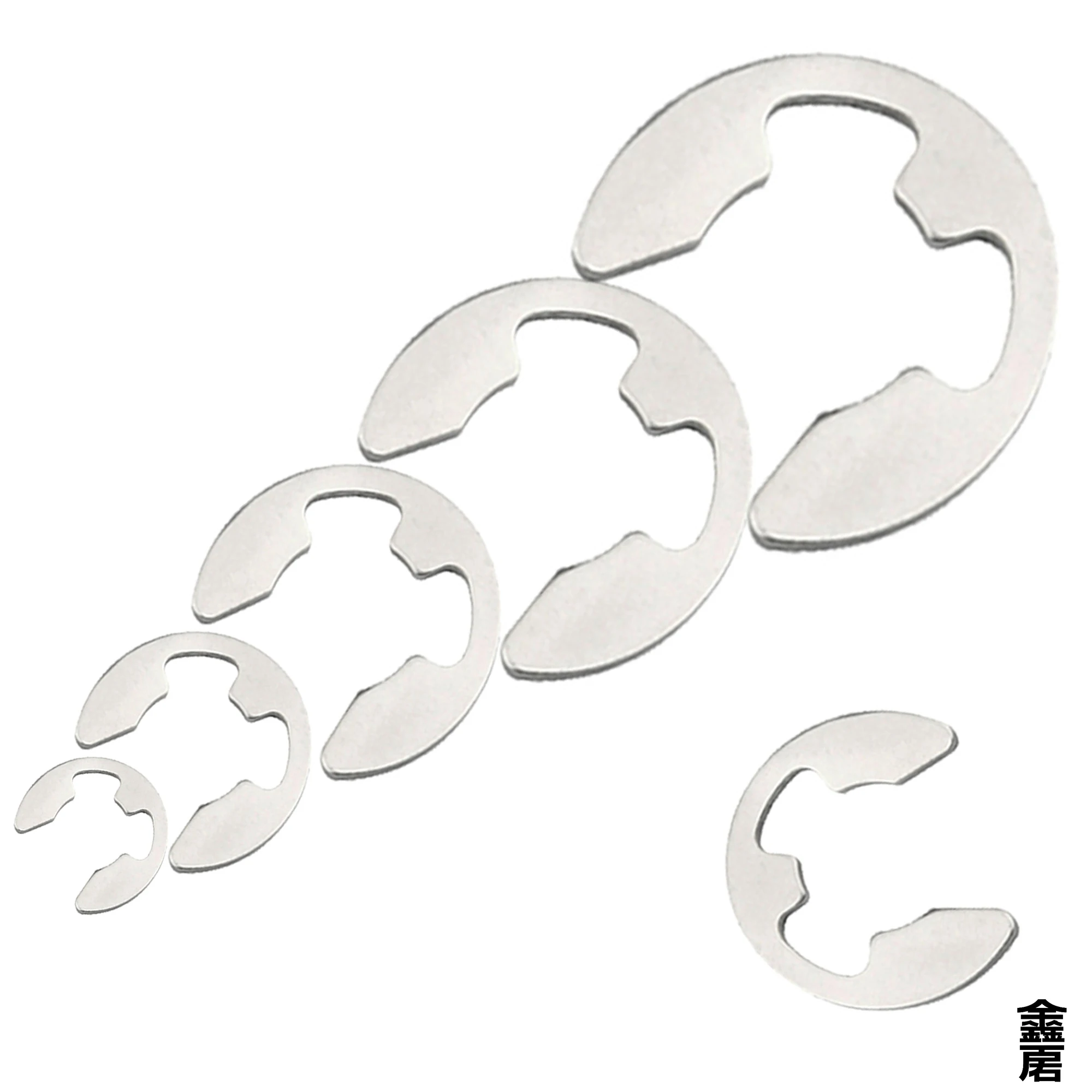 200 قطعة E بحلقة إحكام رمح الخارجية الاحتفاظ مشبك حلقي غسالة 10 حجم الفولاذ المقاوم للصدأ الكربون الصلب بحلقة إحكام غسالة ل رمح Fastene