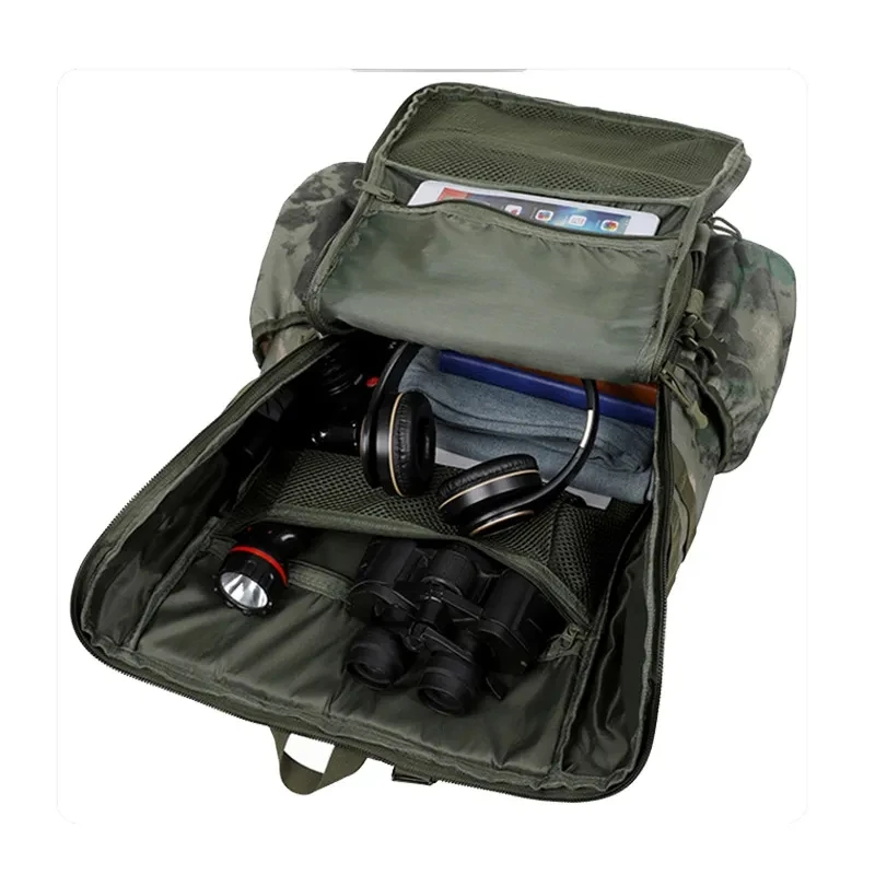 Imagem -05 - Mochila Camuflada Multifuncional Masculina Bolsa Esportiva Grande Montanhismo Camping Caminhada Ventiladores ao ar Livre 40l