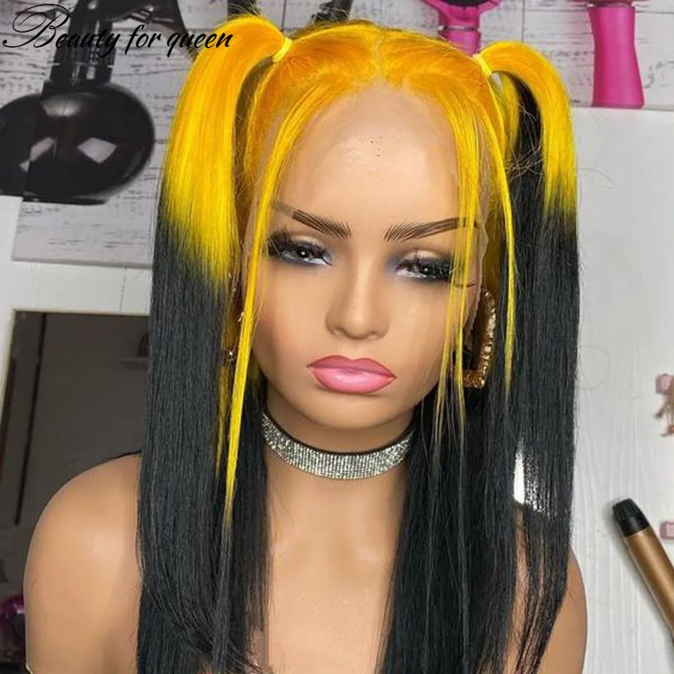 

Customize Lace Front Wig Colored Glueless Women Wearing Wigs Straight 100% Human Hair Good Quality Cosplay 2026 Hot Product