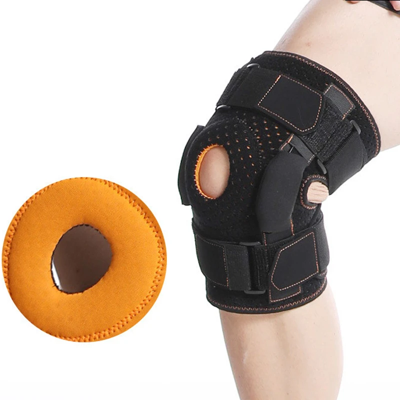 1PC Orthopedic Knee Pad Brace Support Compression Hinged Knee Protector Strap for Men Women Tendon Ligament Meniscus Pain Relief