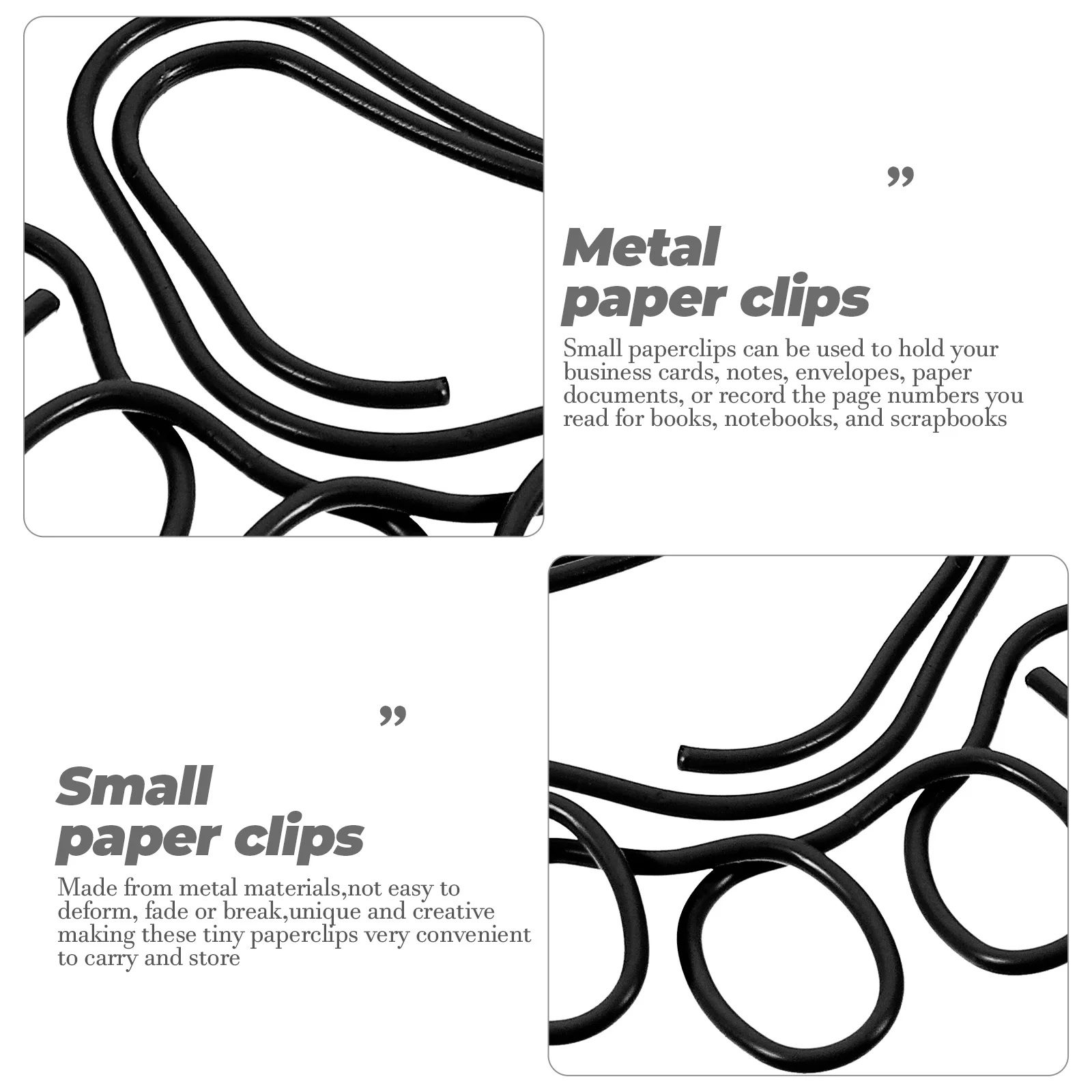 

20pcs Cat Clips Metal Office Supplies Small Document Creative Small Paper Clips Shaped Stationery