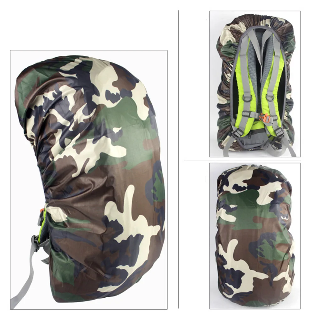 

Waterproof Backpack Rain Cover 60L Nylon Scratch Resistant Ultralight Portable Adjustable Rainproof Bag Protector for Hiking