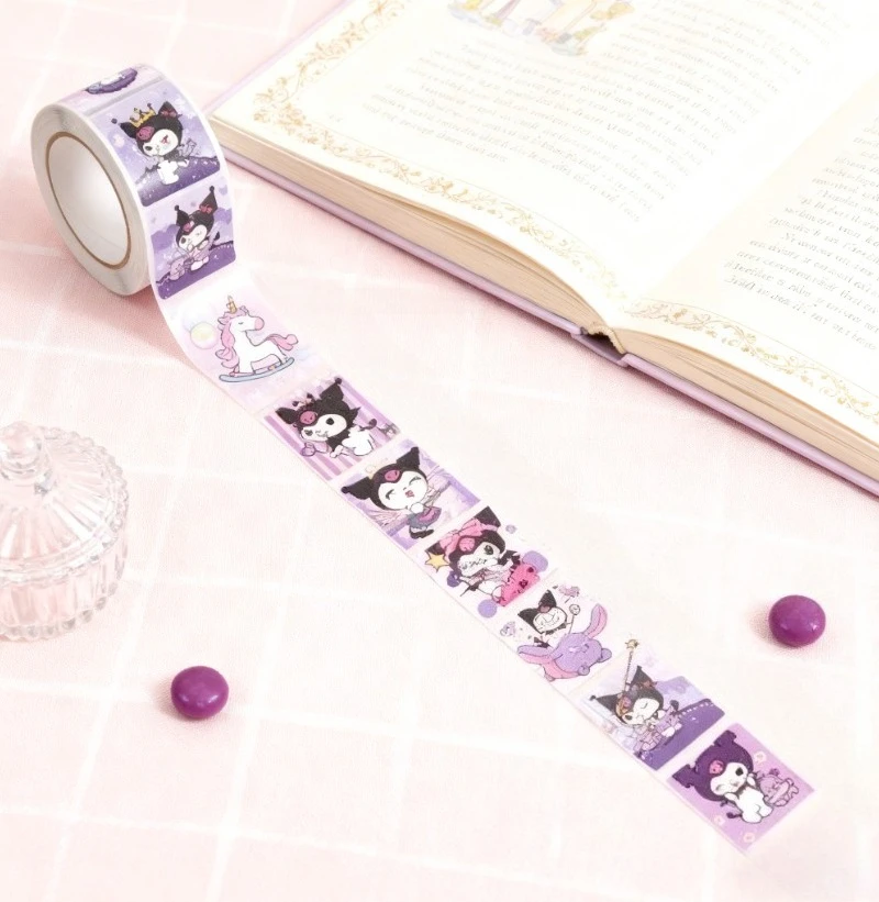 

Miniso Best-selling 500 pcs Kuromi Anime Cartoon Stickers - Children's Reward Stickers & Decorative Decals