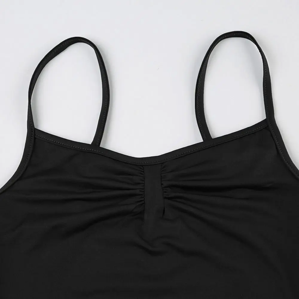 Monos suaves sin mangas con volantes y escote en V profundo, camisola ajustada, monos con tirantes finos, ropa de playa, mono para fiesta para mujer