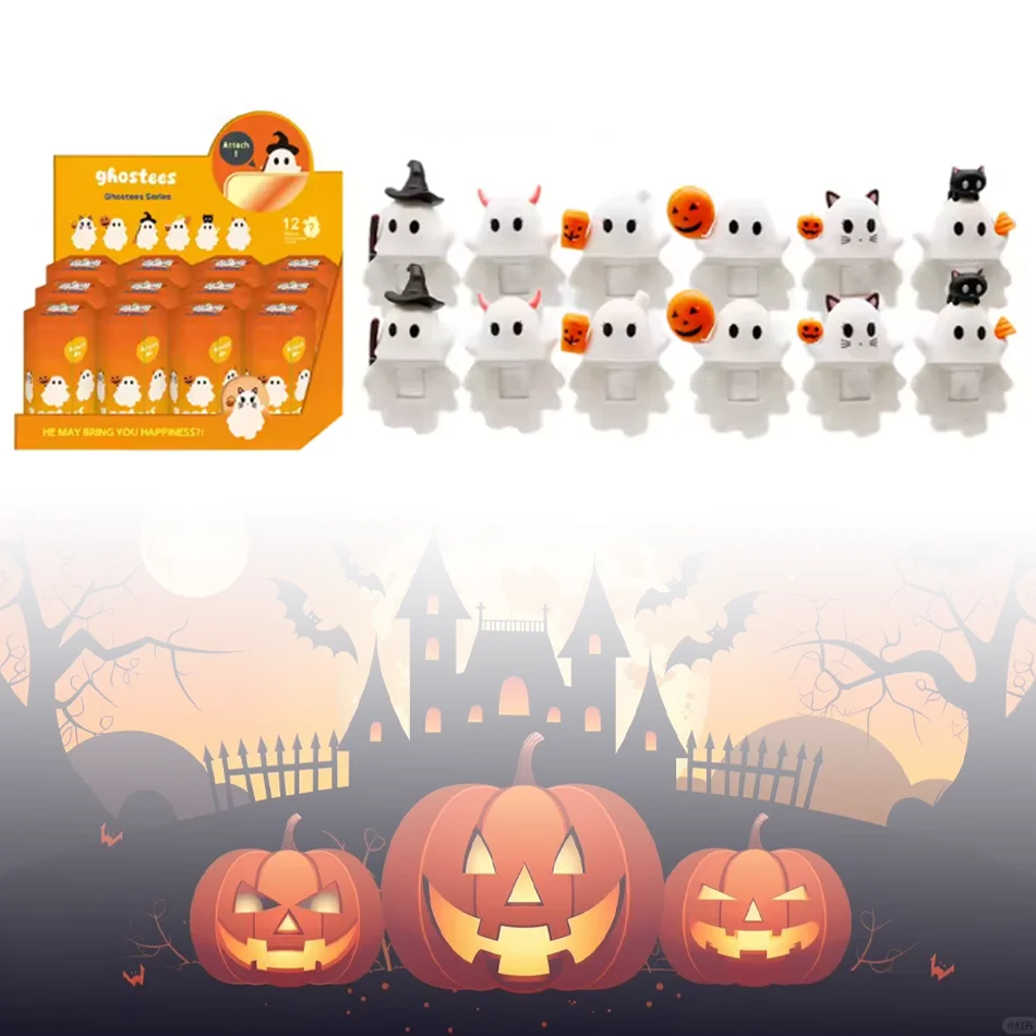 

Маленькие фигурки для телефона, фигурка для смартфона с призраком на Хэллоуин, мини-фигурки на Хэллоуин, украшения для сотового телефона, глухие коробки с ангелом