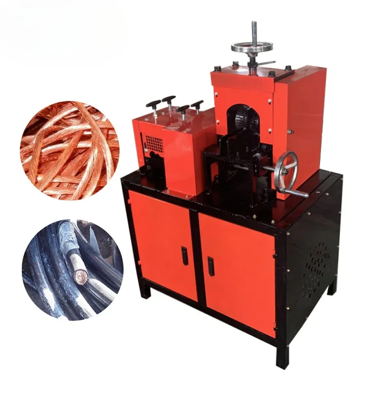 2024 electric cable making machine scrap cable granulator peel cables electric wire stripping machine