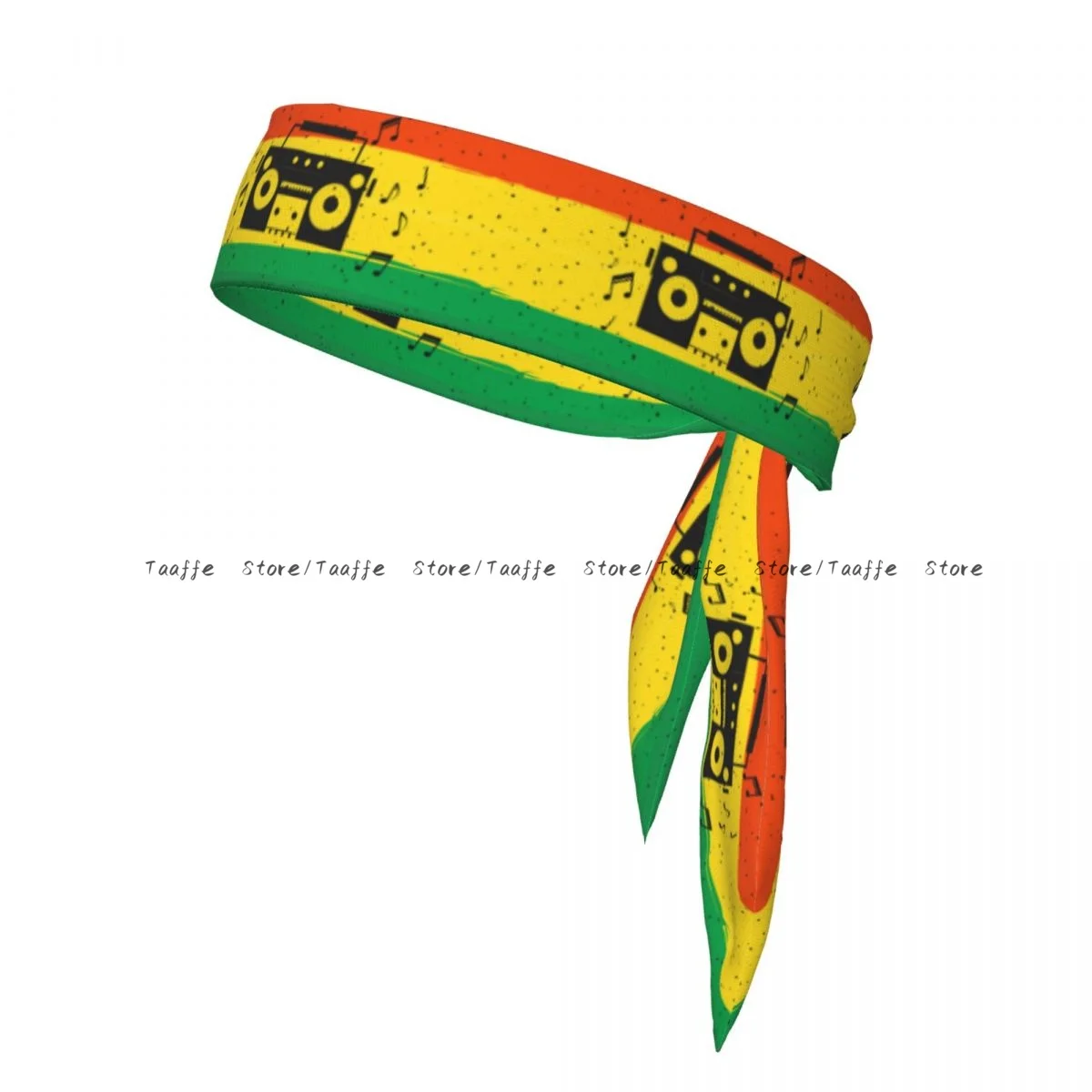 

Sweatband Bandanas Reggae Style With Music Hairband Head Tie Sports Headband Hair Accessories