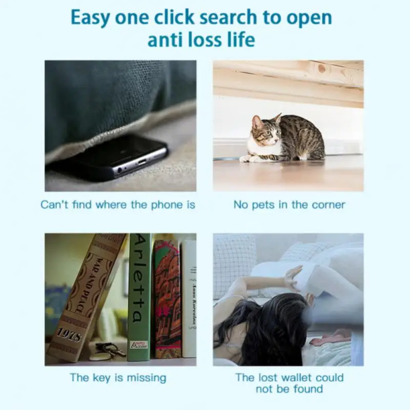 1/2/5PCS Dog Cat Real Time Mini GPS Tracker Keychain 5.0 15m Long Distance Pet Bag Wallet luggage Tracking Smart Key