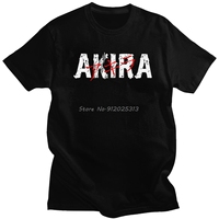 Classic Japan Anime Neo Tokyo Akira Shirt Men Short Sleeve Leisure Tshirt Science Fiction Manga Tee Tops Cotton T-shirt Clothing