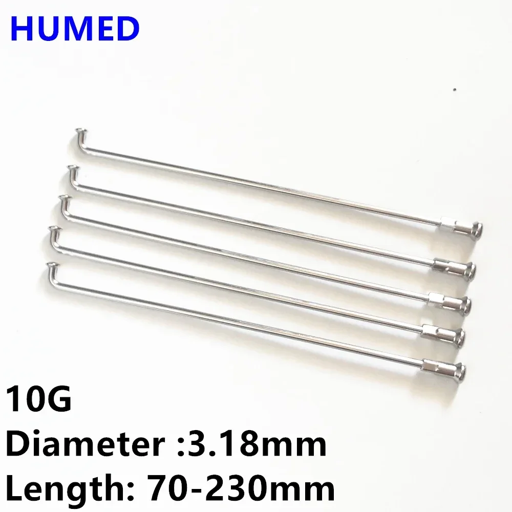 

10G Material 304 Stainless Steel Sliver Color Motorcycle Spokes J-bend Diameter 3.18mm Electric Bike Spokes With Caps 36pcs/lot