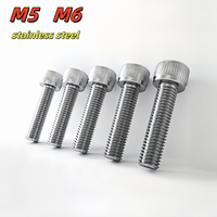 5-20PCS  M5 M6 316 A4-70 Stainless Steel Hexagon Hex Socket Cap Head Screw Allen Bolt