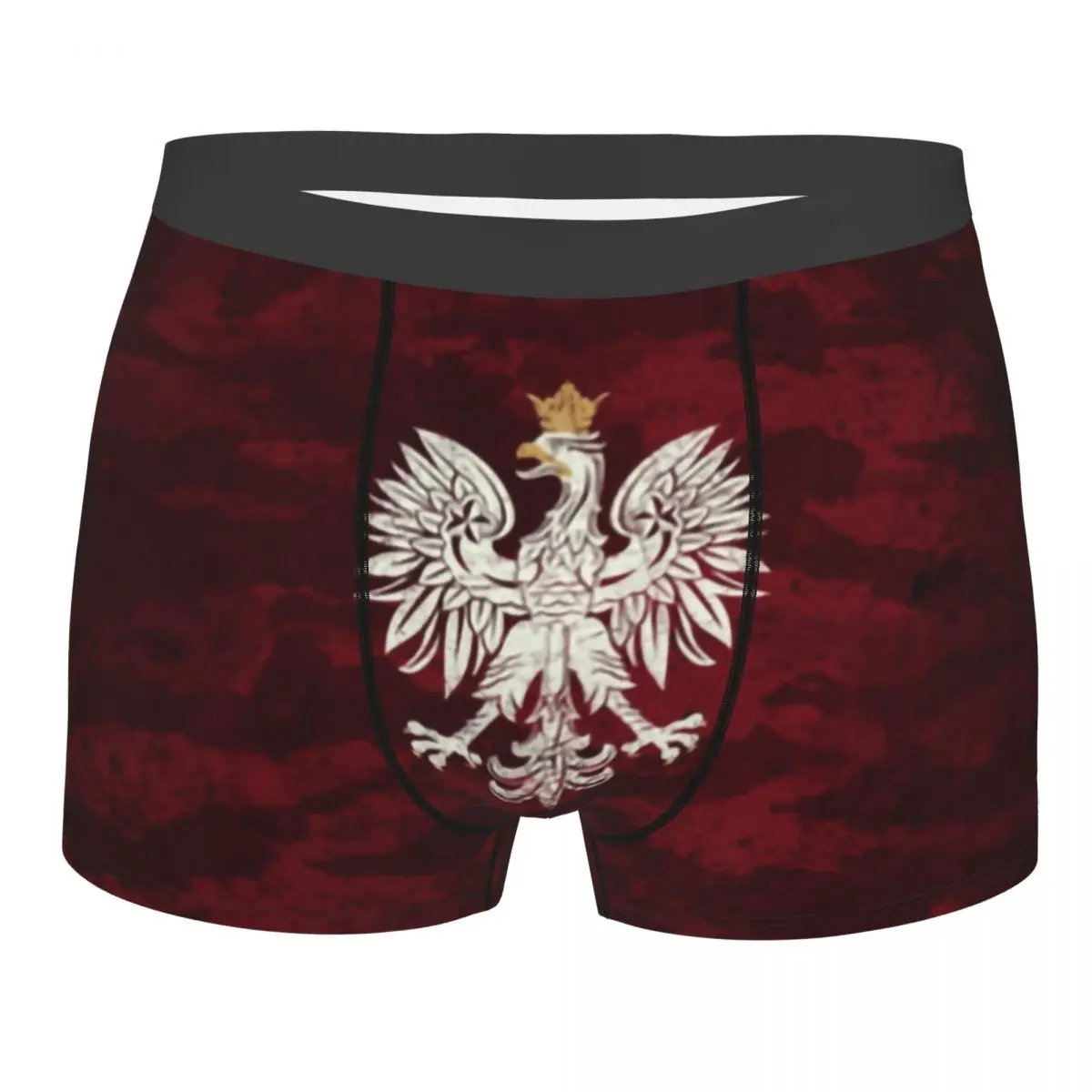 Poland Vintage Coat Of Arms Underwear Men Breathbale Polska Polish Eagle Boxer Briefs Shorts Panties Soft Underpants For Homme