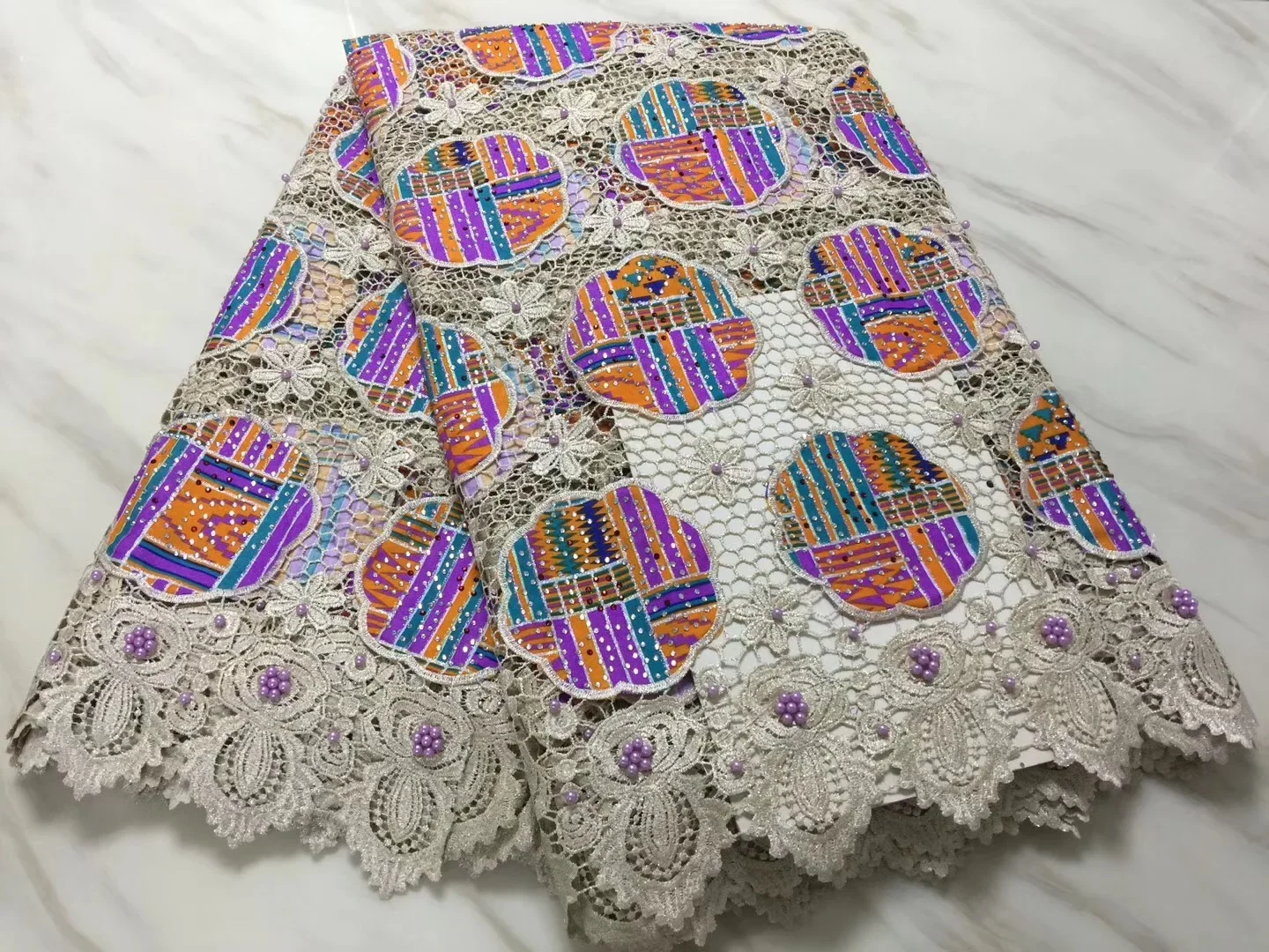 

Newest Milk silky African Lace Fabric, High Quality French Lace Fabric, Nigeria Lace Fabric For Wedding Dress