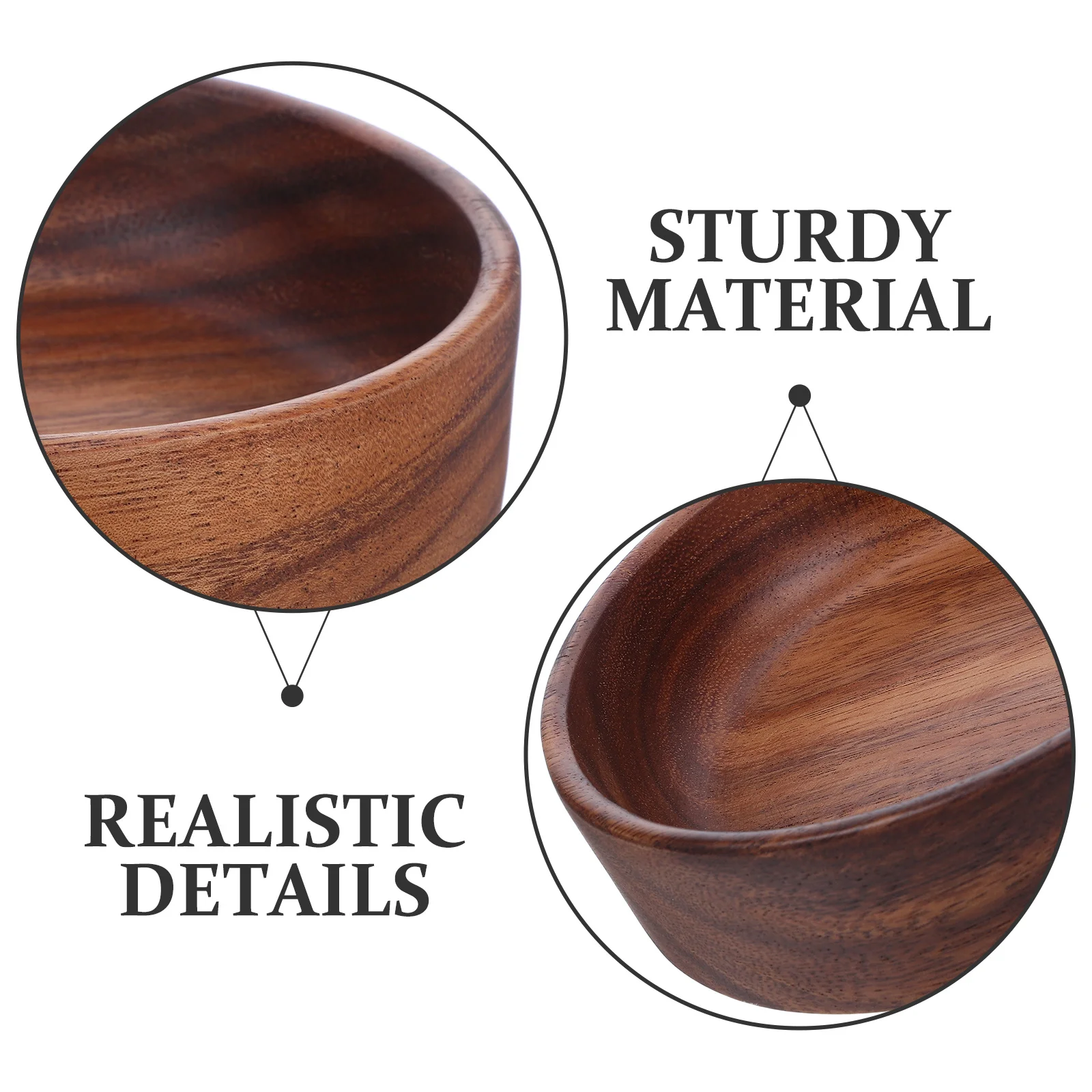 Wooden Salad Large Round Fruit Serving Bowl For Party Appetizers Snacks Popcorn Handmade Rustic Mixing Bowl Kitchen