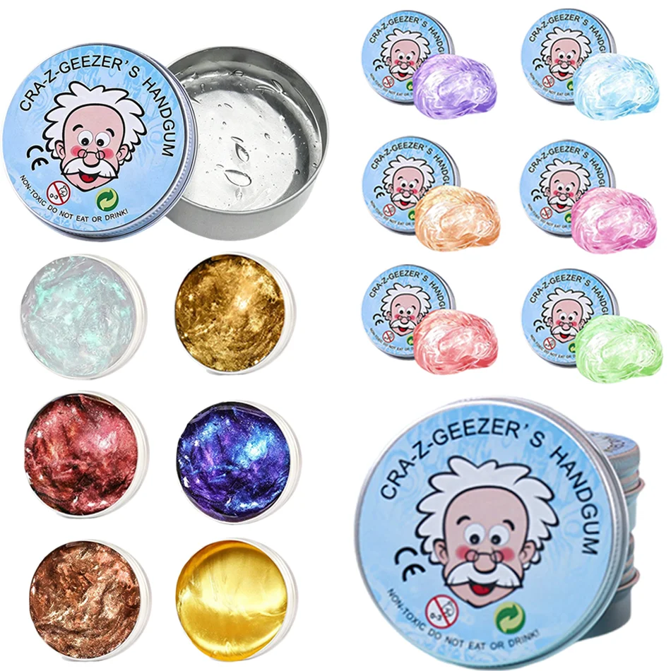 Hot Colorful Non-Newtonian Liquid Stress Relief Antistress Anxiety Reliever Safe Non-Toxic Squeeze Decompression Craft Play Toy
