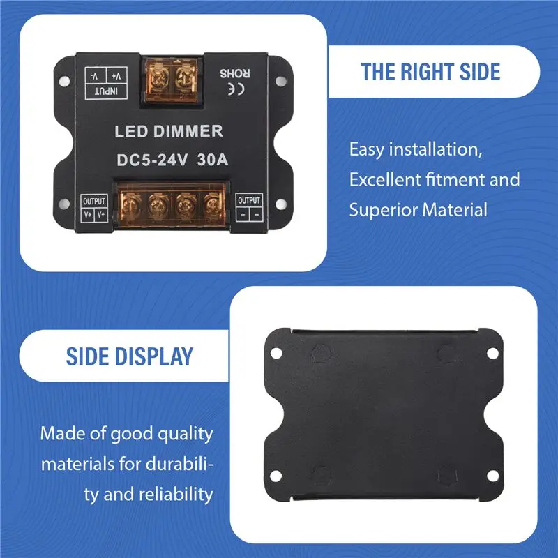 

Y14A RF Wireless Wall- Mounted Touch Panel Dimmer Control RF Wireless Dimmer Control Kit For DC5-24V 30A
