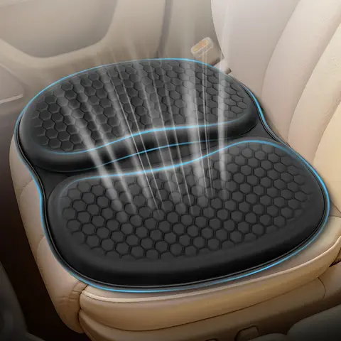 Ergonomic Car Seat Pad Gaming Chair Cushion TPE Gel Office Non-Slip Seat Cushion Universal TPE Gel Seat Pad for Car Cojin Silla