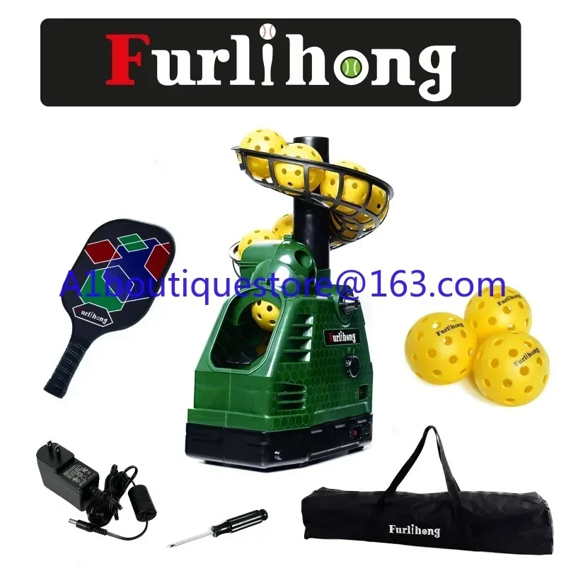 Kit inicial de pickleball Furlihong 680PBH, incluindo máquina launc,