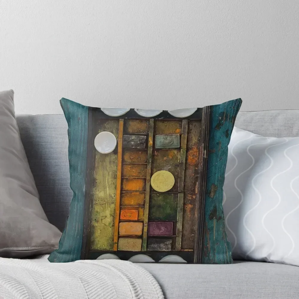 

Antique Watercolour Set Throw Pillow autumn pillowcase Couch Pillows Decorative Cushions Cushion Child pillow