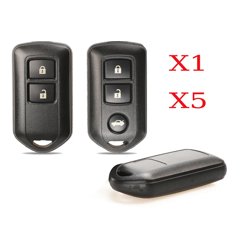 jingyuqin X1 X5 Fernbedienungs-Autoschlüsselgehäuse für Toyota Highlander Camry Prado RAV Vios Yaris Smart Keyless Gehäuse 2/3 Tasten