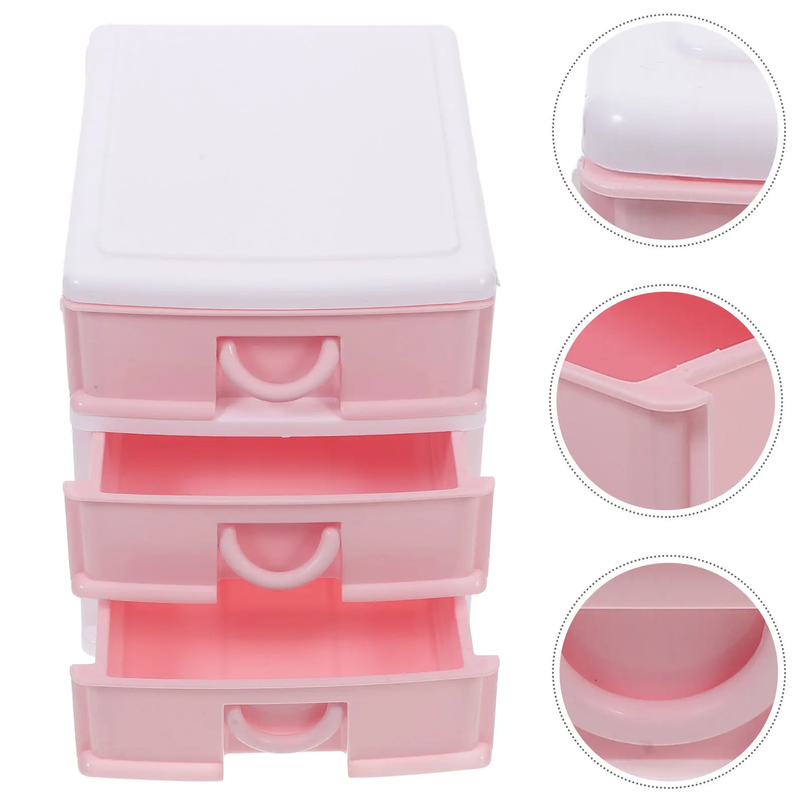 

Large Capacity Transparent Drawer Organizer for Essentials Office Supplies Stationery Small Items Desktop